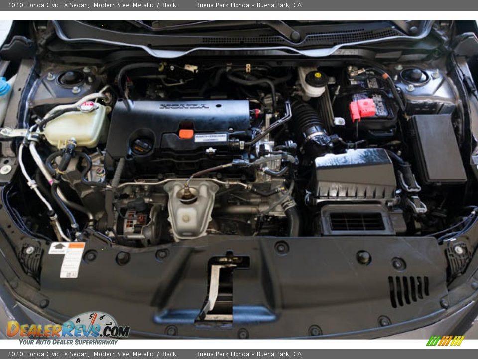 2020 Honda Civic LX Sedan Modern Steel Metallic / Black Photo #34