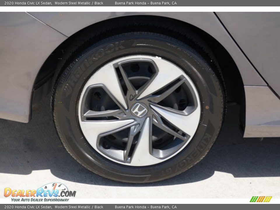 2020 Honda Civic LX Sedan Modern Steel Metallic / Black Photo #35