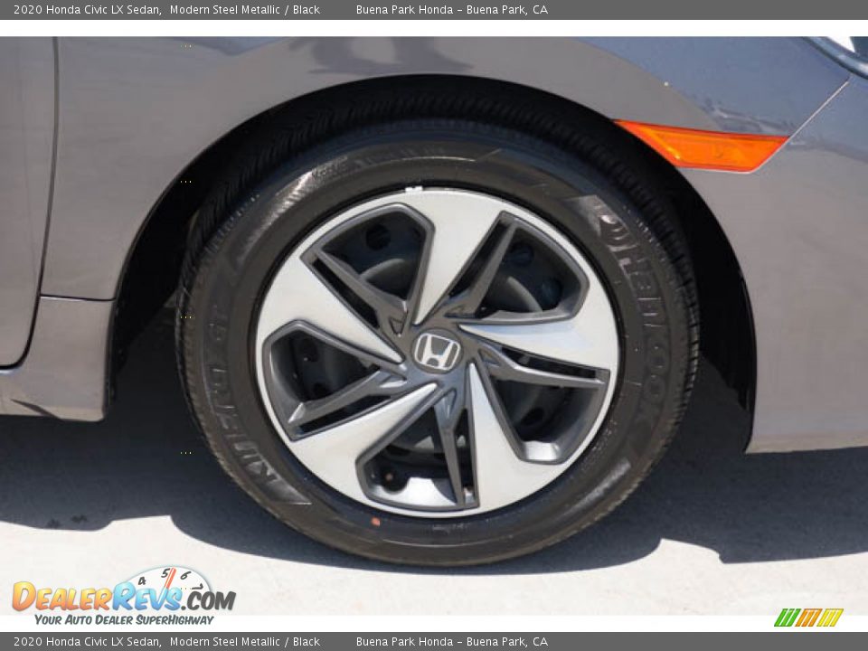 2020 Honda Civic LX Sedan Modern Steel Metallic / Black Photo #36