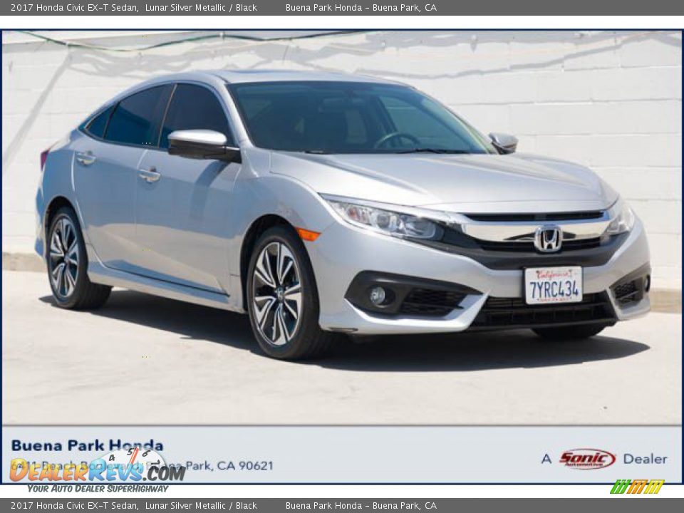 2017 Honda Civic EX-T Sedan Lunar Silver Metallic / Black Photo #1