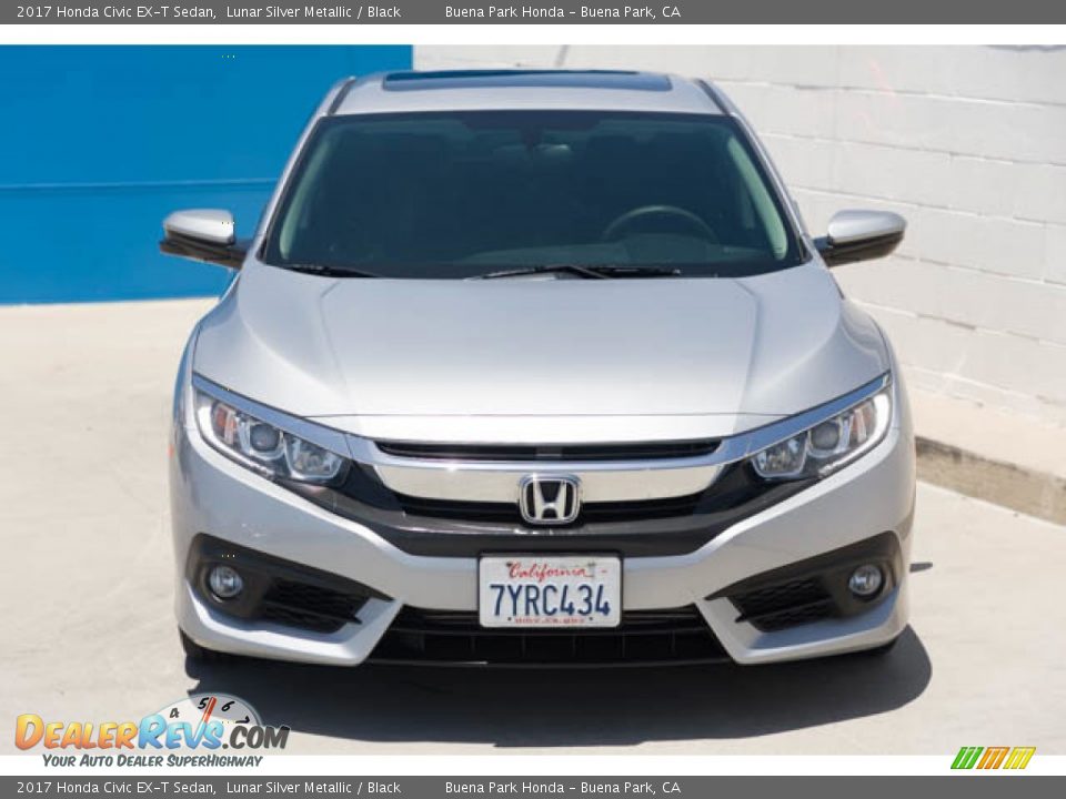 2017 Honda Civic EX-T Sedan Lunar Silver Metallic / Black Photo #7