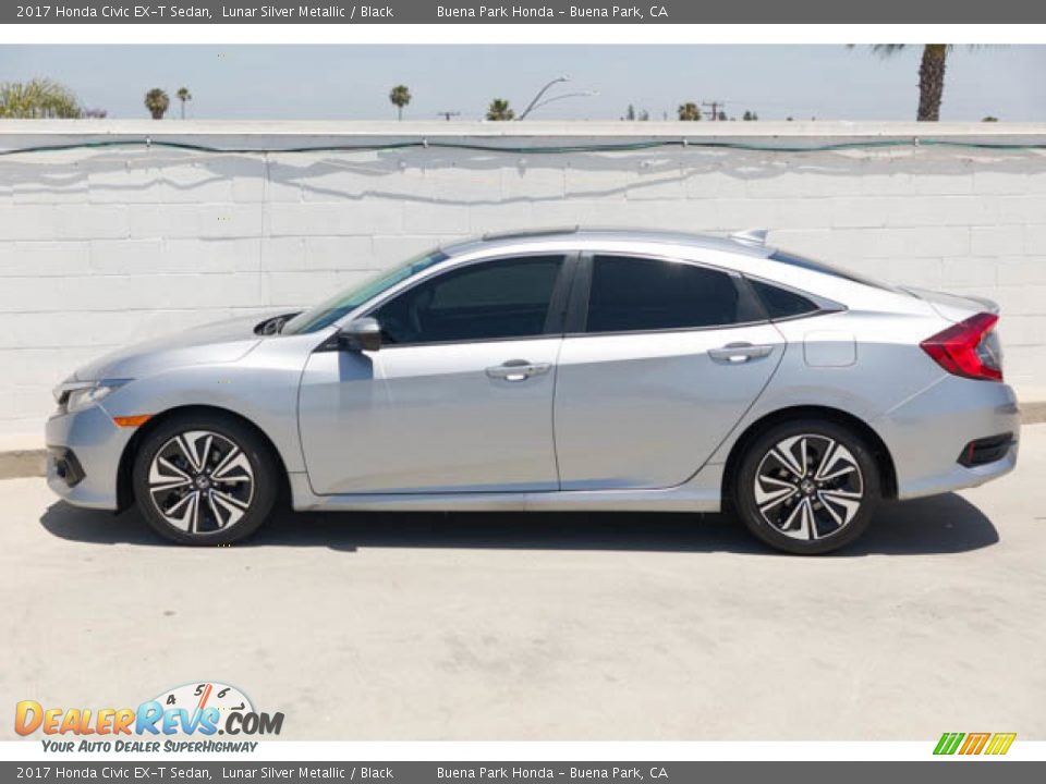 2017 Honda Civic EX-T Sedan Lunar Silver Metallic / Black Photo #8