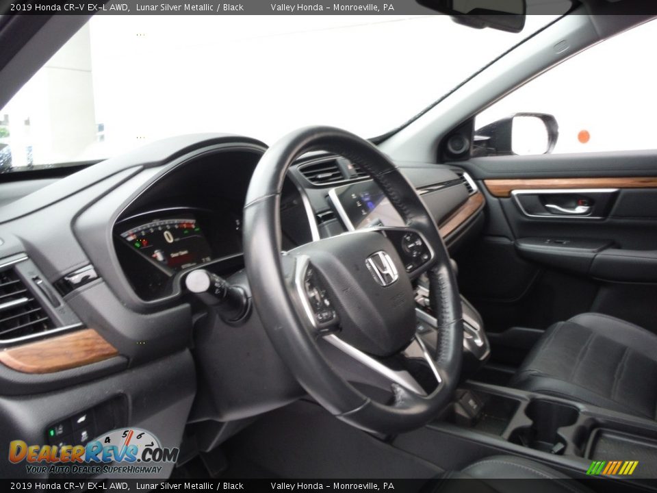2019 Honda CR-V EX-L AWD Lunar Silver Metallic / Black Photo #14