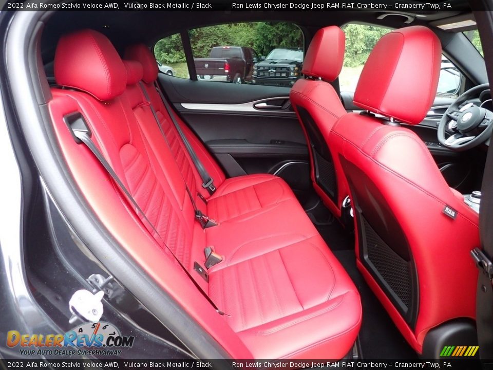 Rear Seat of 2022 Alfa Romeo Stelvio Veloce AWD Photo #11