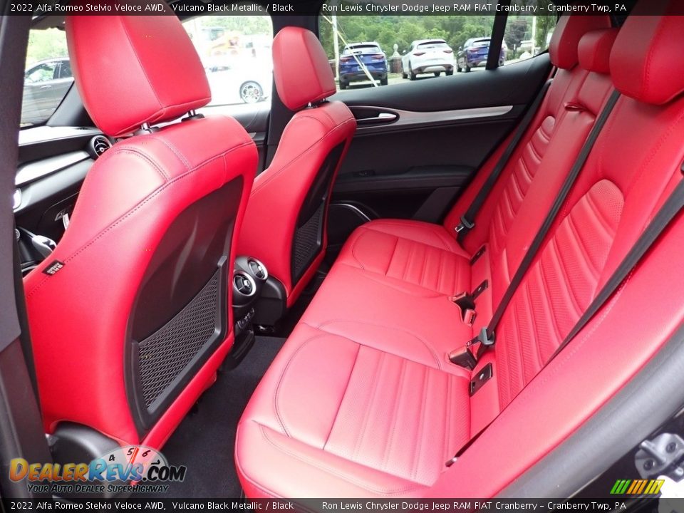 Rear Seat of 2022 Alfa Romeo Stelvio Veloce AWD Photo #13