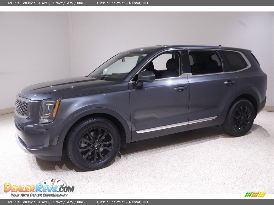 2020 Kia Telluride LX AWD Gravity Grey / Black Photo #3