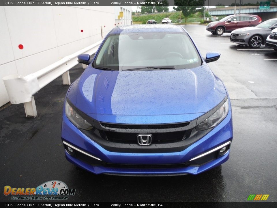 2019 Honda Civic EX Sedan Agean Blue Metallic / Black Photo #5