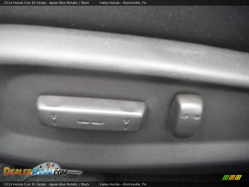 2019 Honda Civic EX Sedan Agean Blue Metallic / Black Photo #14