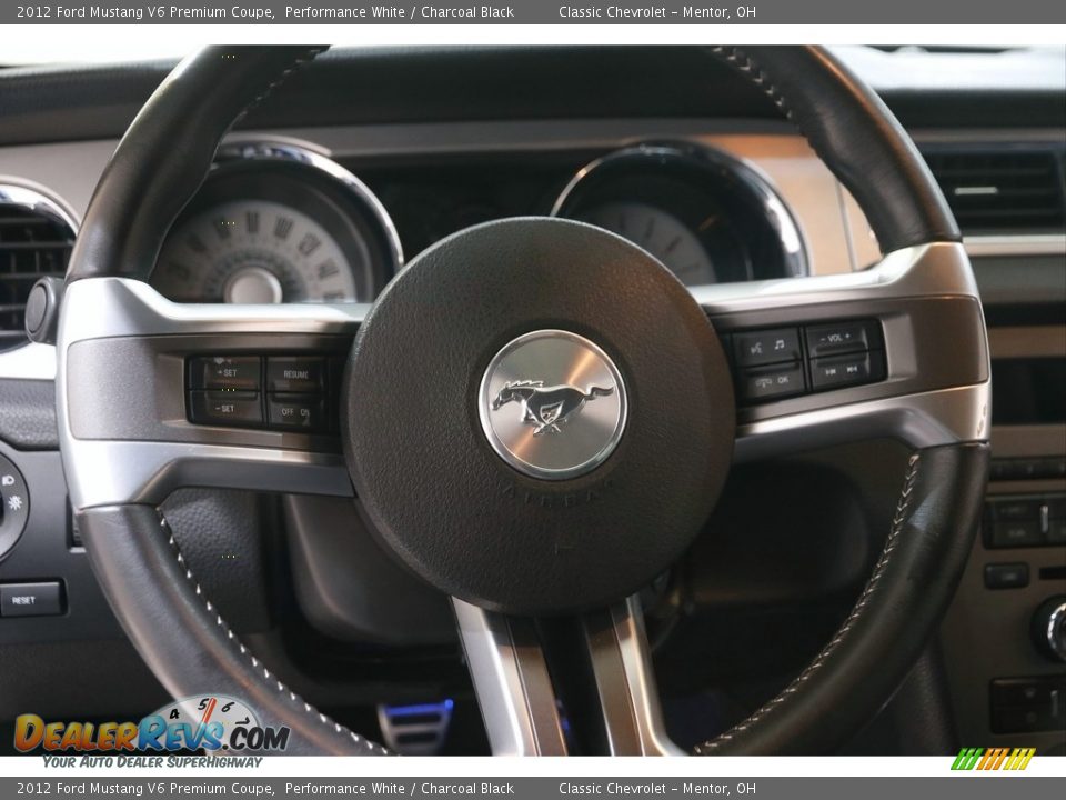 2012 Ford Mustang V6 Premium Coupe Performance White / Charcoal Black Photo #7