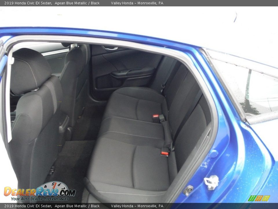 2019 Honda Civic EX Sedan Agean Blue Metallic / Black Photo #26