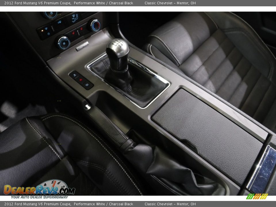 2012 Ford Mustang V6 Premium Coupe Performance White / Charcoal Black Photo #12