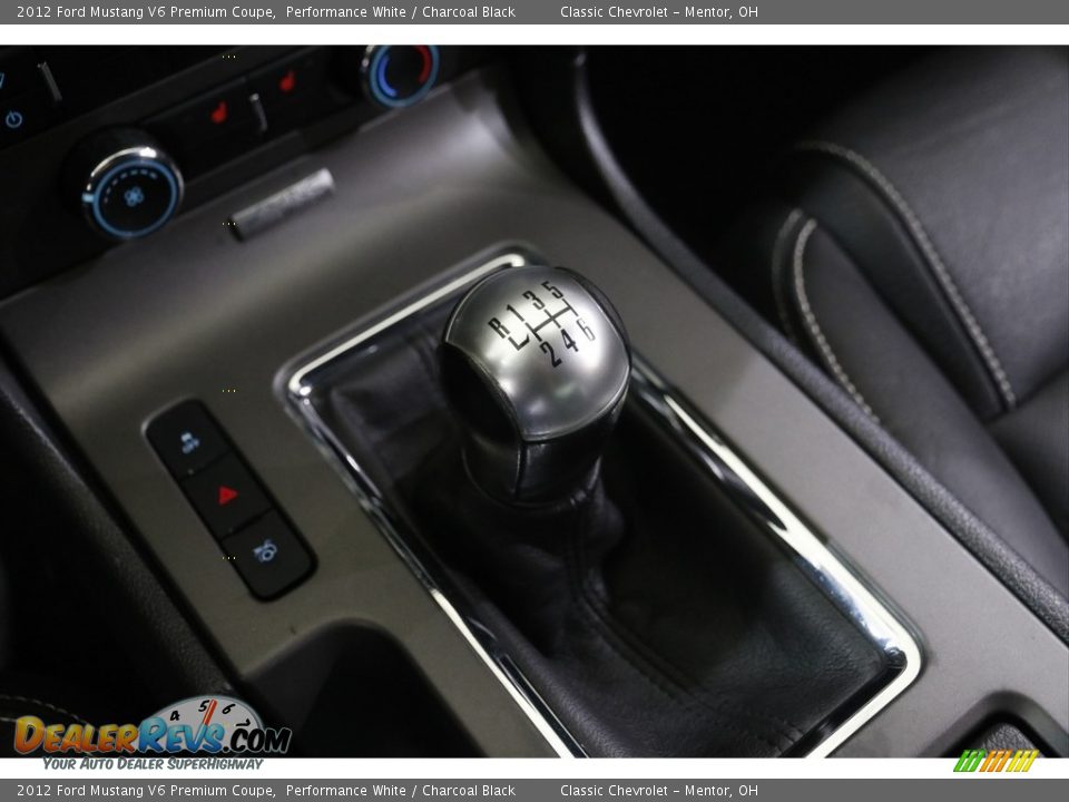 2012 Ford Mustang V6 Premium Coupe Performance White / Charcoal Black Photo #14