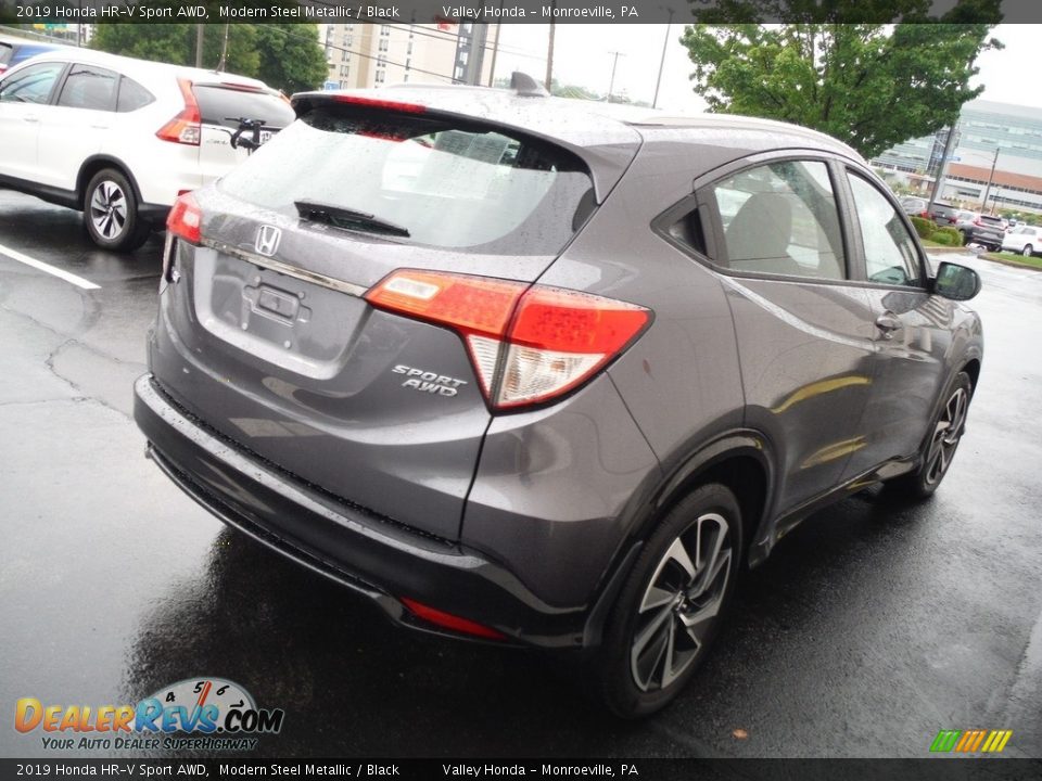 2019 Honda HR-V Sport AWD Modern Steel Metallic / Black Photo #6