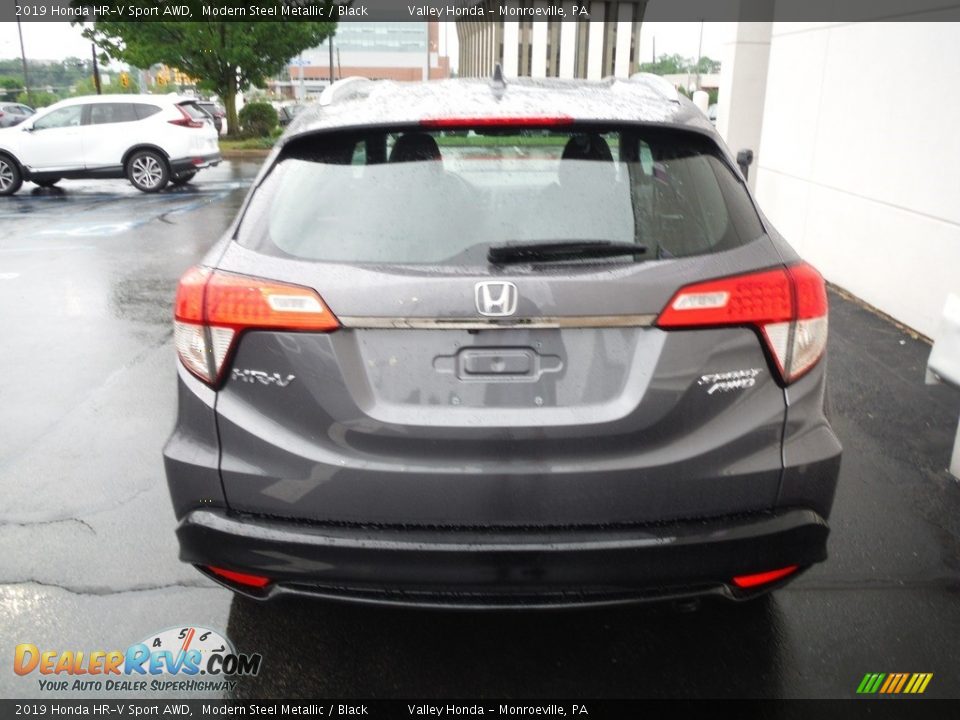 2019 Honda HR-V Sport AWD Modern Steel Metallic / Black Photo #7