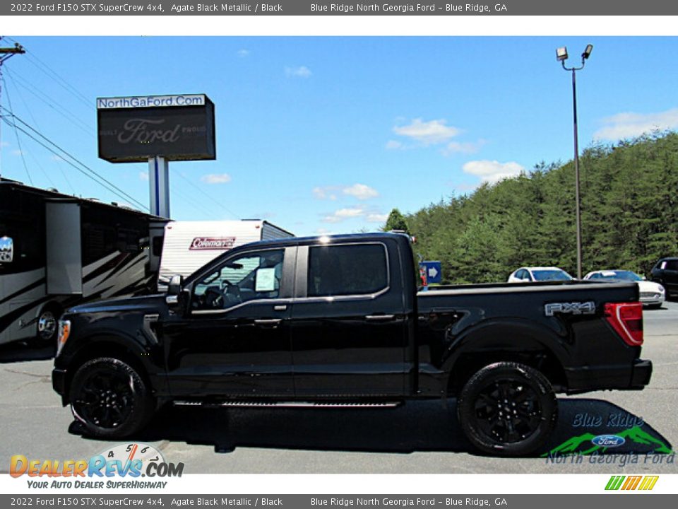 2022 Ford F150 STX SuperCrew 4x4 Agate Black Metallic / Black Photo #2