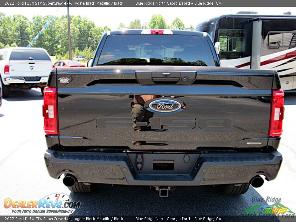 2022 Ford F150 STX SuperCrew 4x4 Agate Black Metallic / Black Photo #4