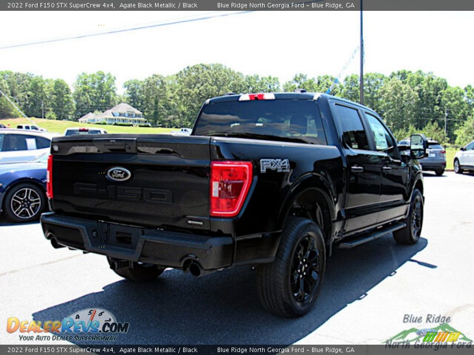 2022 Ford F150 STX SuperCrew 4x4 Agate Black Metallic / Black Photo #5