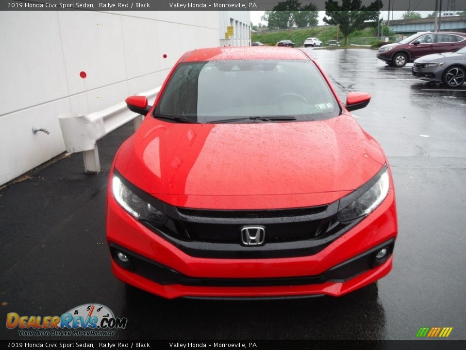 2019 Honda Civic Sport Sedan Rallye Red / Black Photo #4