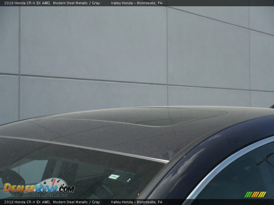 2019 Honda CR-V EX AWD Modern Steel Metallic / Gray Photo #3