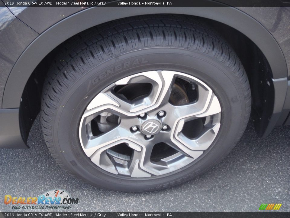 2019 Honda CR-V EX AWD Modern Steel Metallic / Gray Photo #4