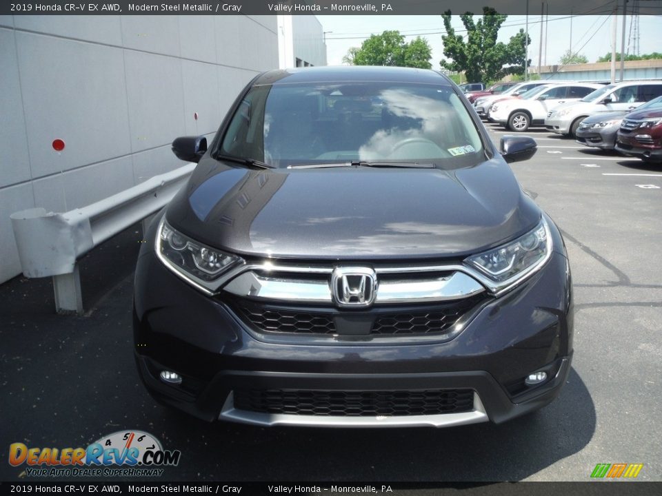 2019 Honda CR-V EX AWD Modern Steel Metallic / Gray Photo #5
