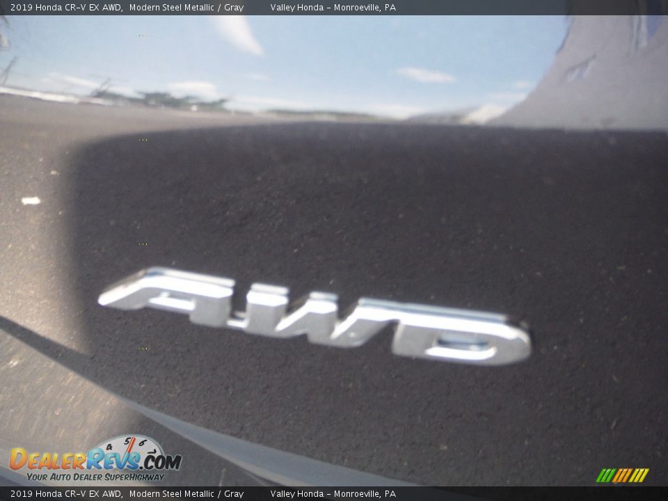 2019 Honda CR-V EX AWD Modern Steel Metallic / Gray Photo #8