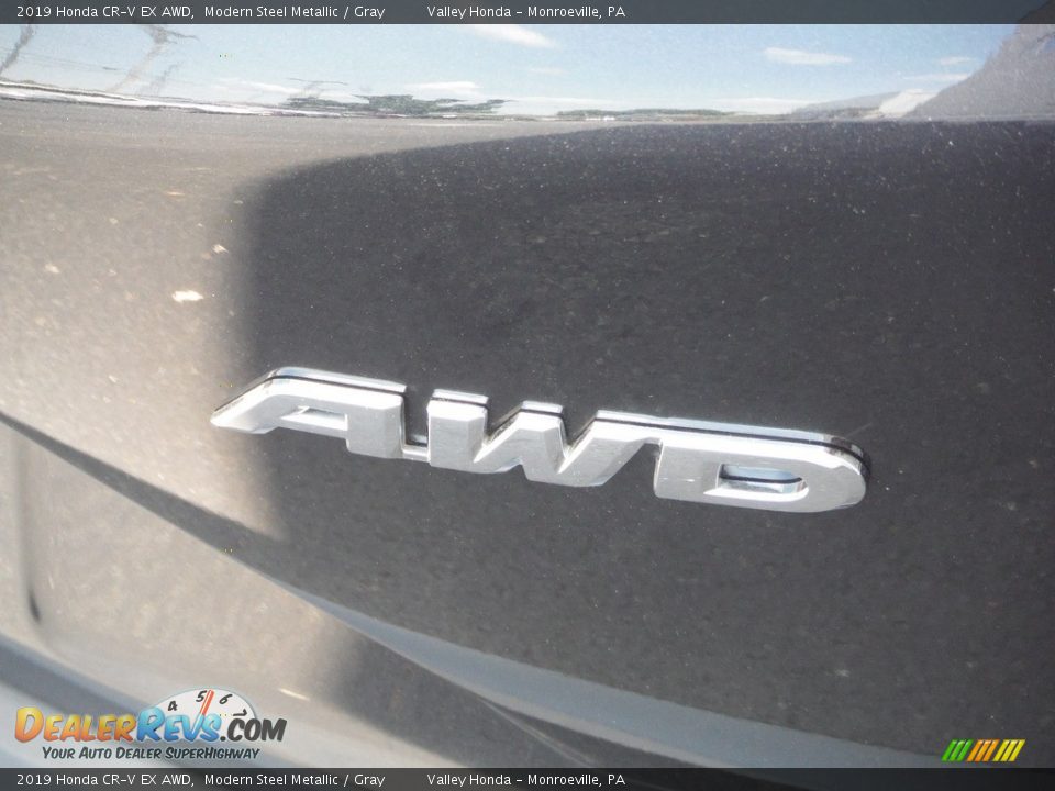 2019 Honda CR-V EX AWD Modern Steel Metallic / Gray Photo #9