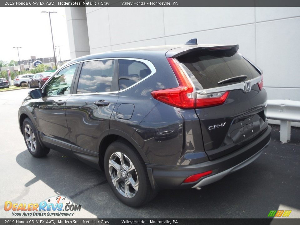 2019 Honda CR-V EX AWD Modern Steel Metallic / Gray Photo #11
