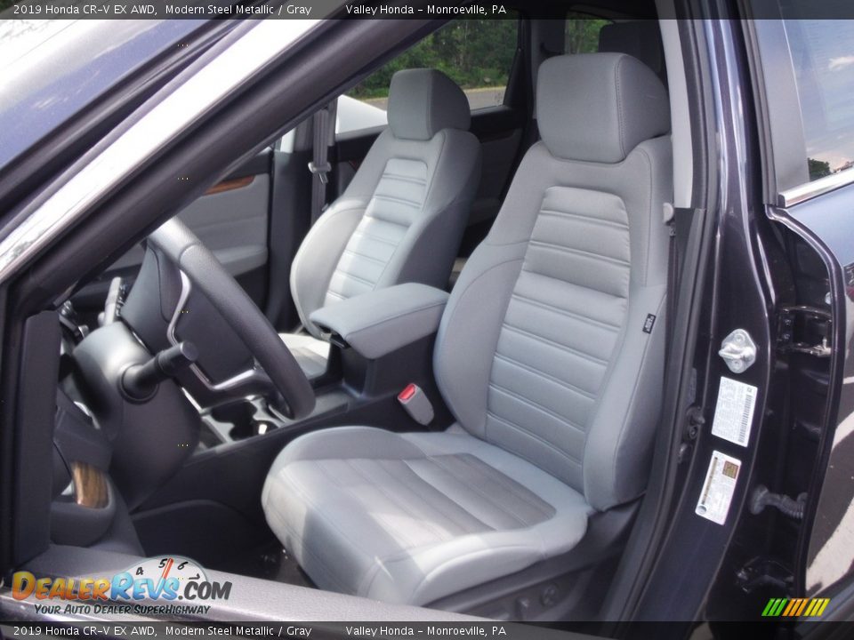 2019 Honda CR-V EX AWD Modern Steel Metallic / Gray Photo #14