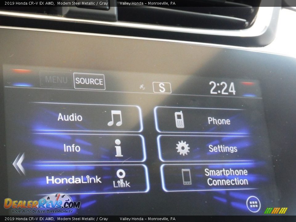 2019 Honda CR-V EX AWD Modern Steel Metallic / Gray Photo #21