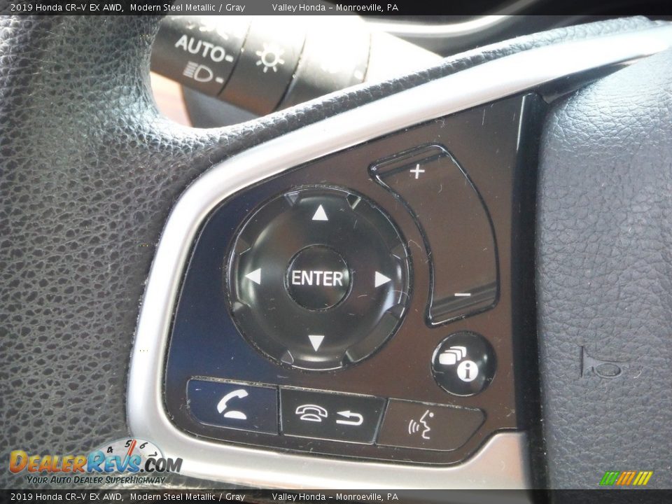 2019 Honda CR-V EX AWD Modern Steel Metallic / Gray Photo #25