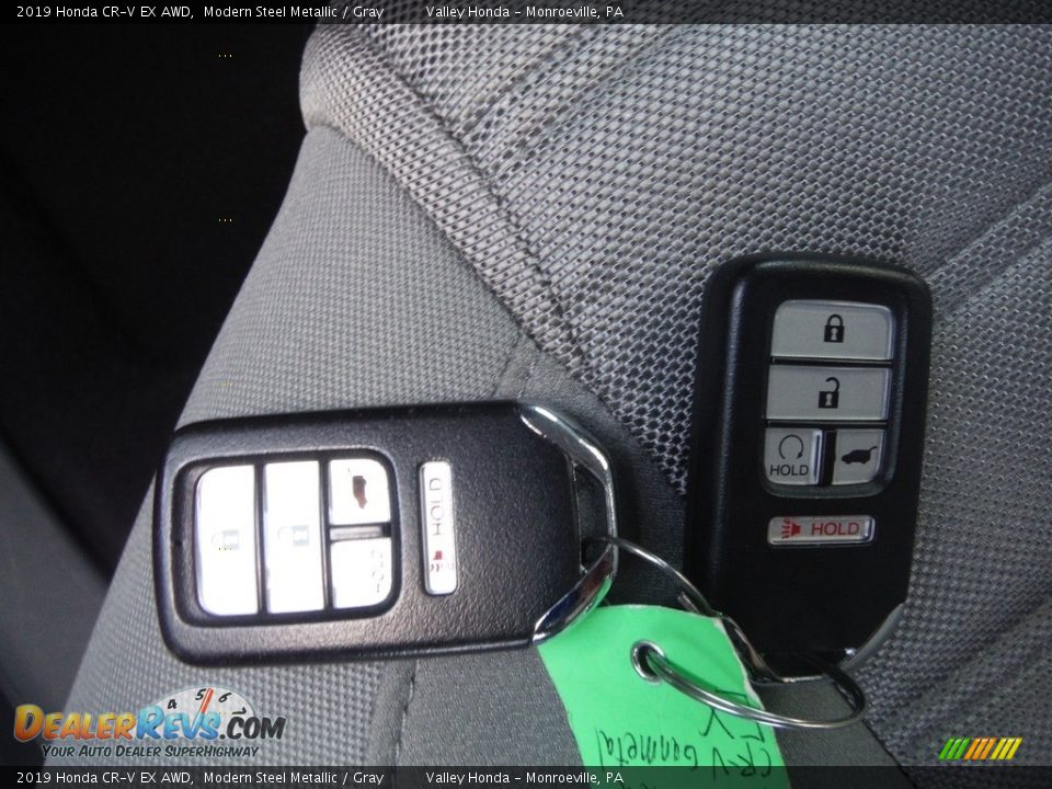 2019 Honda CR-V EX AWD Modern Steel Metallic / Gray Photo #32