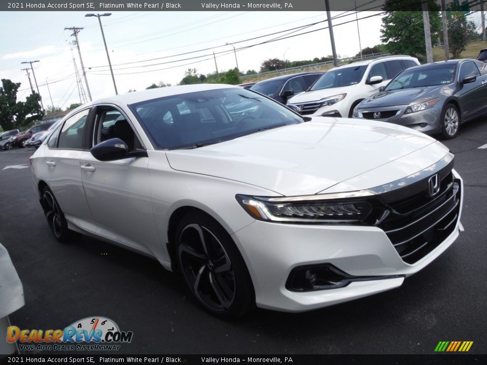 2021 Honda Accord Sport SE Platinum White Pearl / Black Photo #5