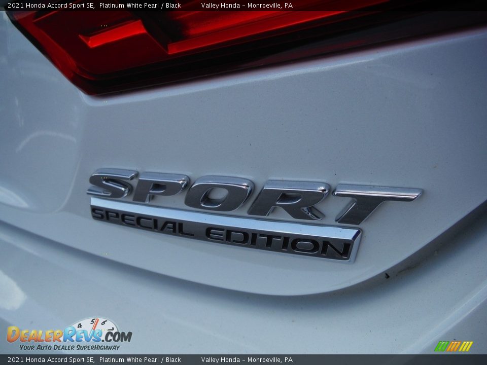 2021 Honda Accord Sport SE Platinum White Pearl / Black Photo #7