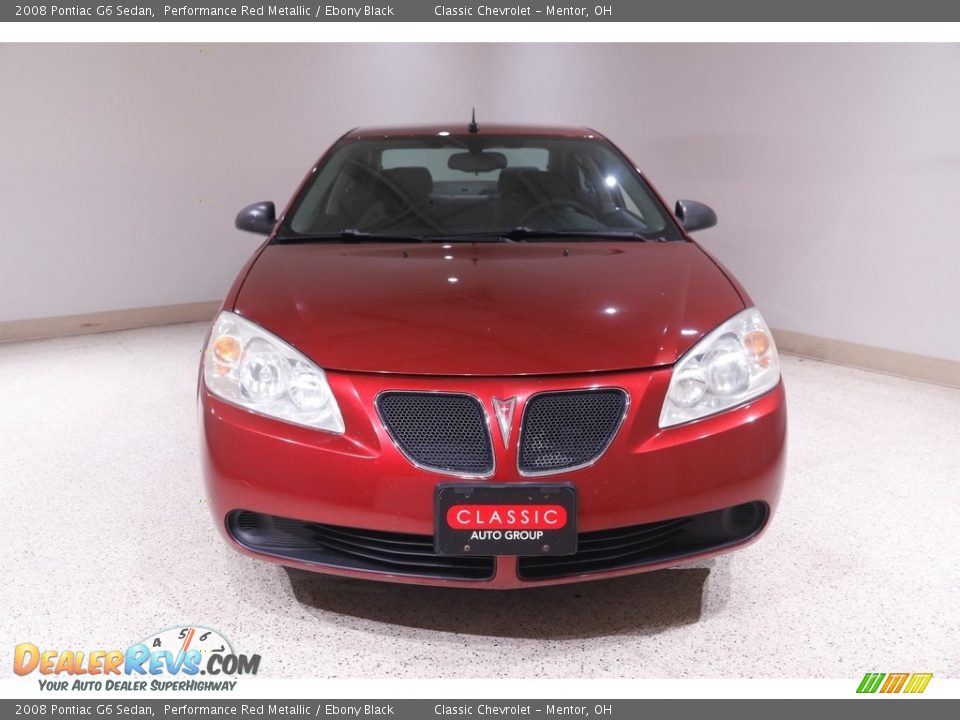 2008 Pontiac G6 Sedan Performance Red Metallic / Ebony Black Photo #2