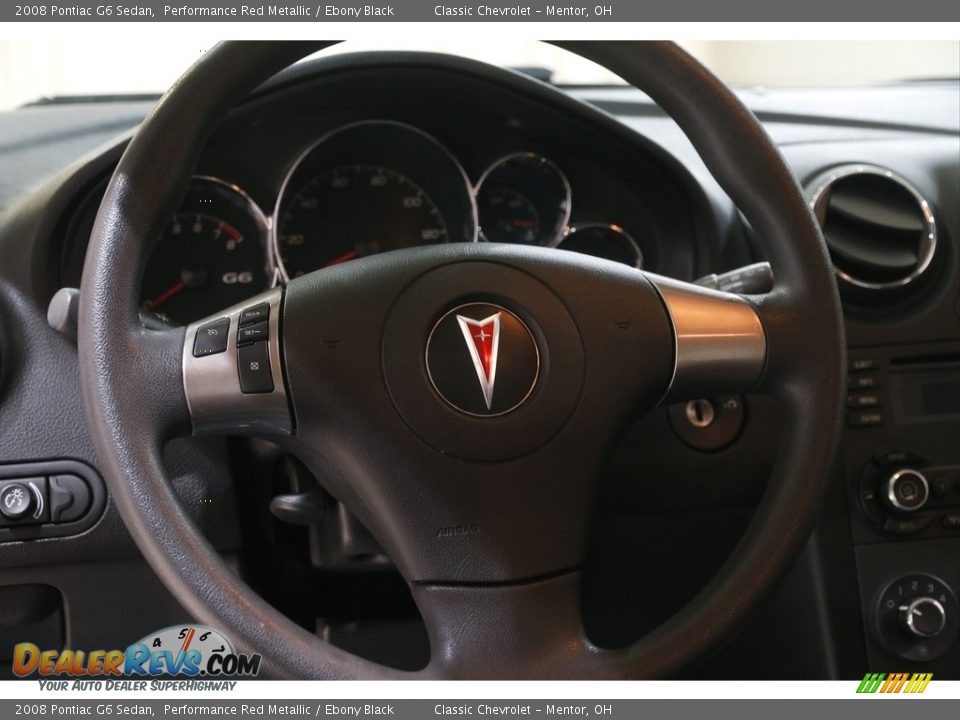 2008 Pontiac G6 Sedan Performance Red Metallic / Ebony Black Photo #7