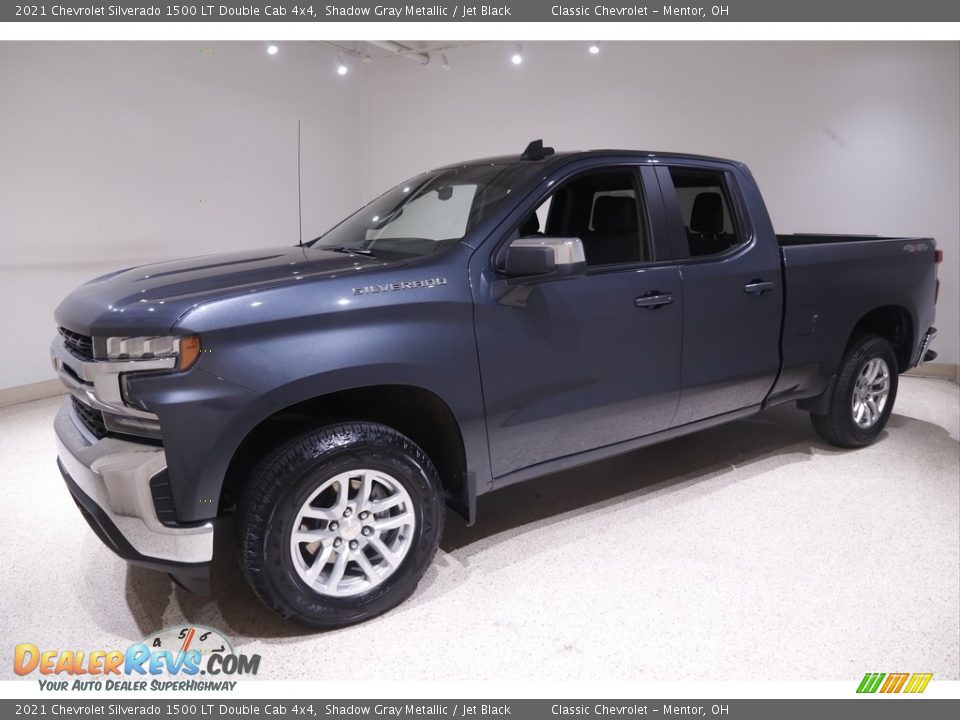 2021 Chevrolet Silverado 1500 LT Double Cab 4x4 Shadow Gray Metallic / Jet Black Photo #3