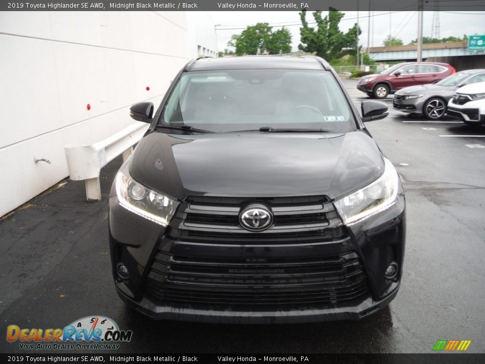 2019 Toyota Highlander SE AWD Midnight Black Metallic / Black Photo #4