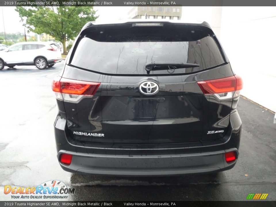 2019 Toyota Highlander SE AWD Midnight Black Metallic / Black Photo #8