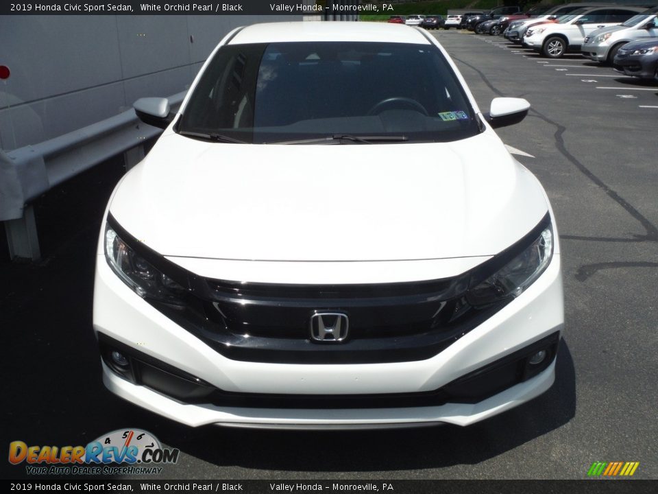2019 Honda Civic Sport Sedan White Orchid Pearl / Black Photo #4