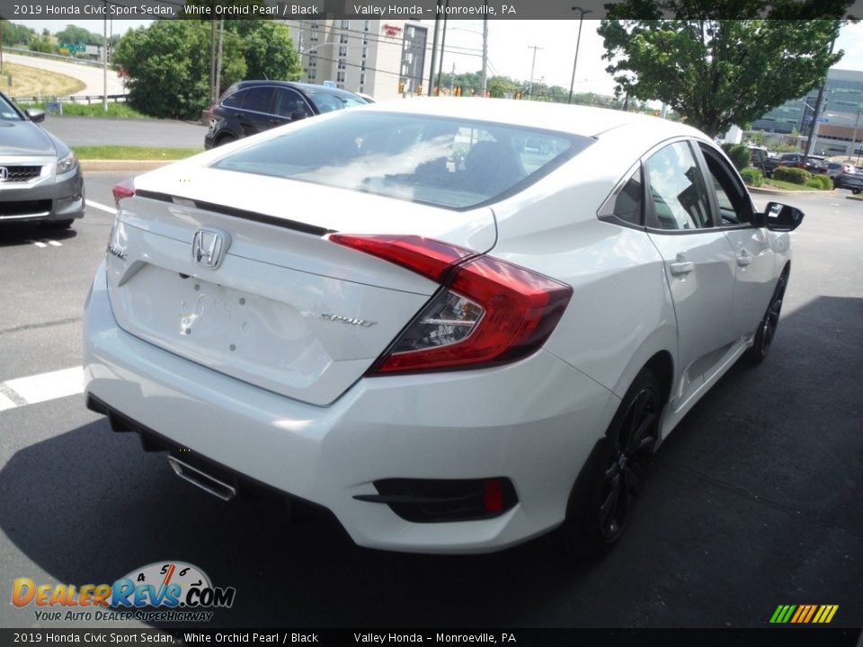 2019 Honda Civic Sport Sedan White Orchid Pearl / Black Photo #6