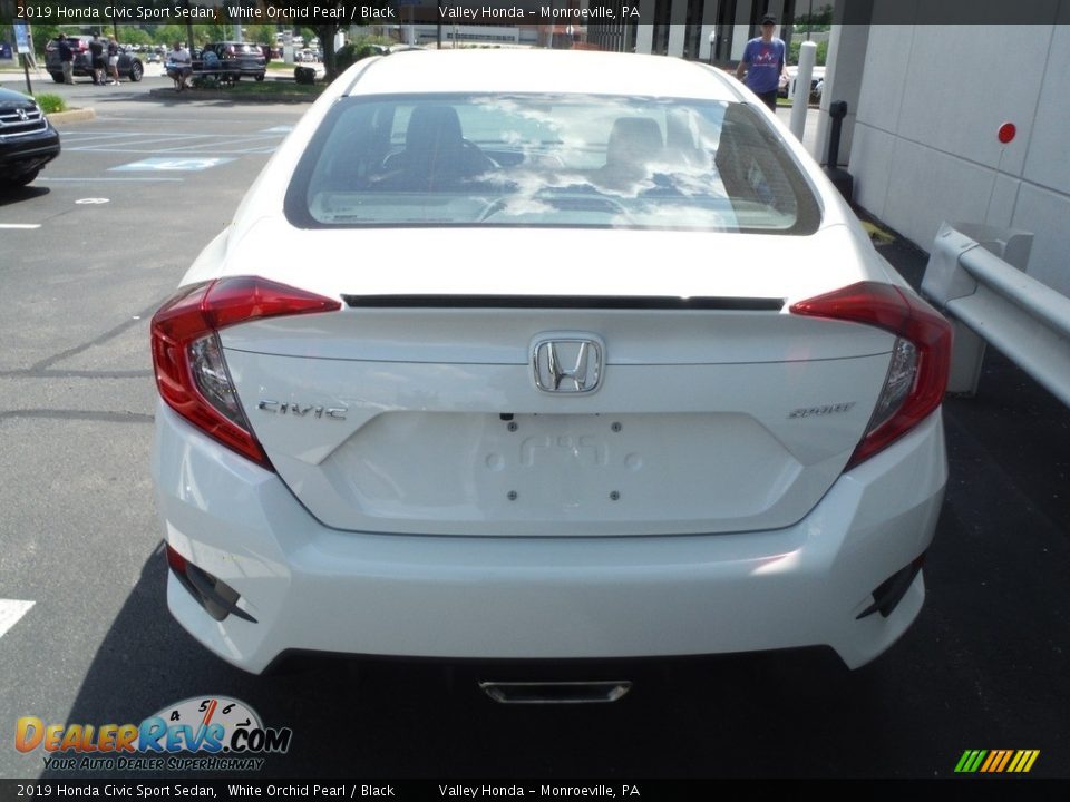 2019 Honda Civic Sport Sedan White Orchid Pearl / Black Photo #7