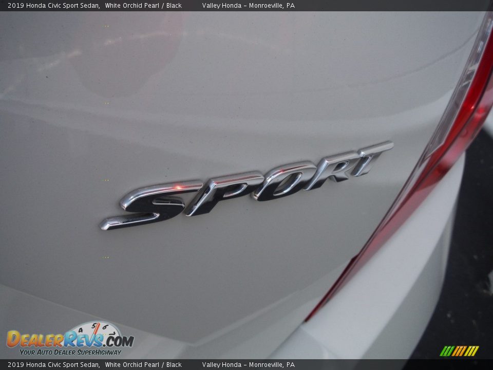 2019 Honda Civic Sport Sedan White Orchid Pearl / Black Photo #8