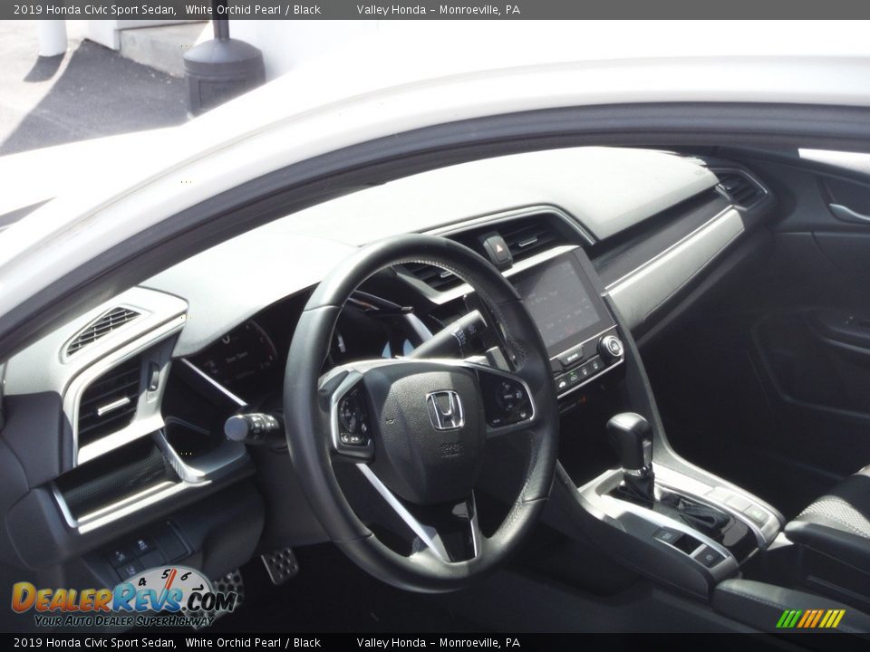 2019 Honda Civic Sport Sedan White Orchid Pearl / Black Photo #9