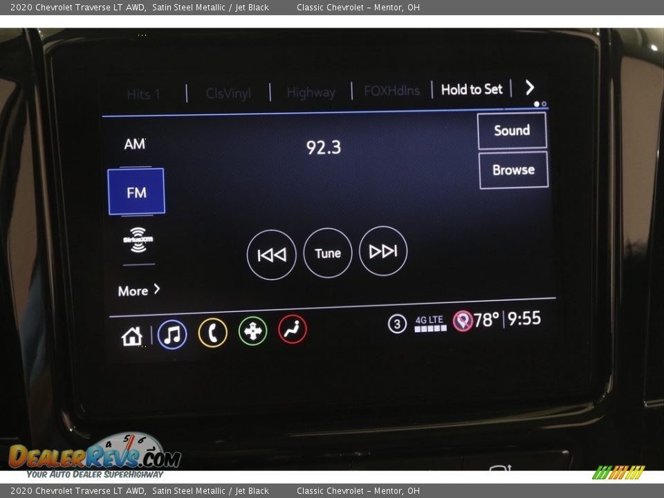 2020 Chevrolet Traverse LT AWD Satin Steel Metallic / Jet Black Photo #10
