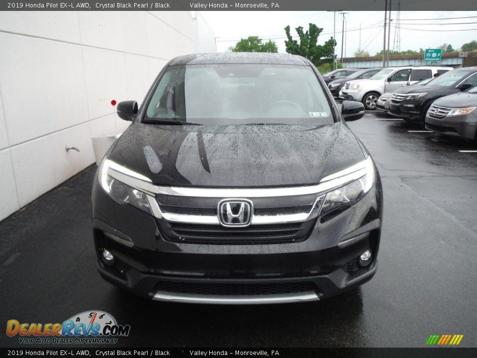 2019 Honda Pilot EX-L AWD Crystal Black Pearl / Black Photo #5