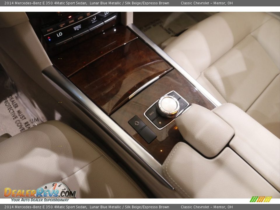2014 Mercedes-Benz E 350 4Matic Sport Sedan Lunar Blue Metallic / Silk Beige/Espresso Brown Photo #14