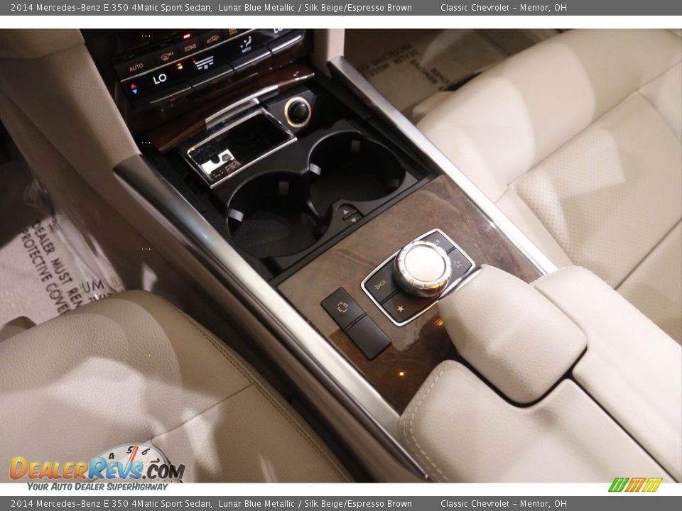 2014 Mercedes-Benz E 350 4Matic Sport Sedan Lunar Blue Metallic / Silk Beige/Espresso Brown Photo #15
