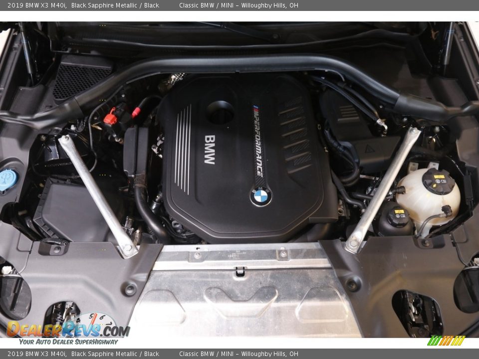 2019 BMW X3 M40i Black Sapphire Metallic / Black Photo #21