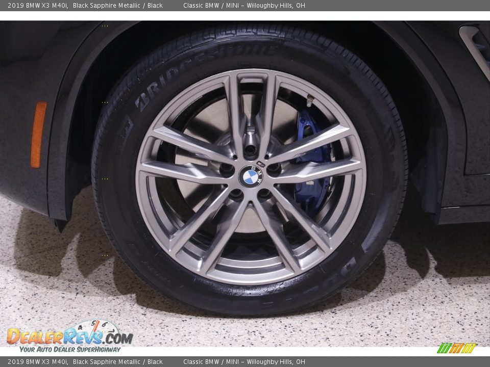 2019 BMW X3 M40i Black Sapphire Metallic / Black Photo #22